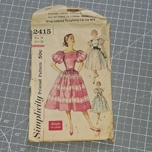 Vintage Simplicity 2415 Dress Pattern